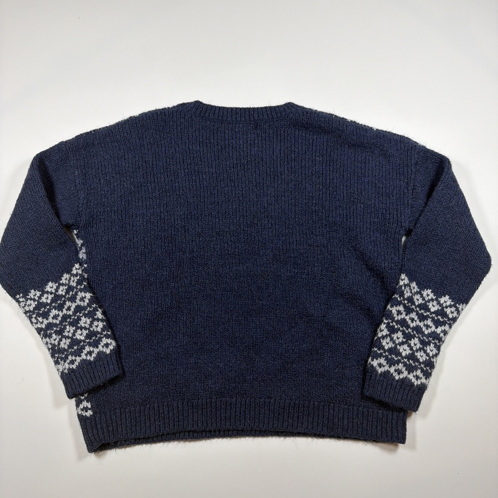 Banana Republic Cropped Pullover Patterned Sweater Long Sleeve Size Medium - Picture 3 of 6